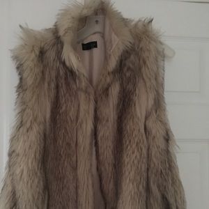 Faux fur vest